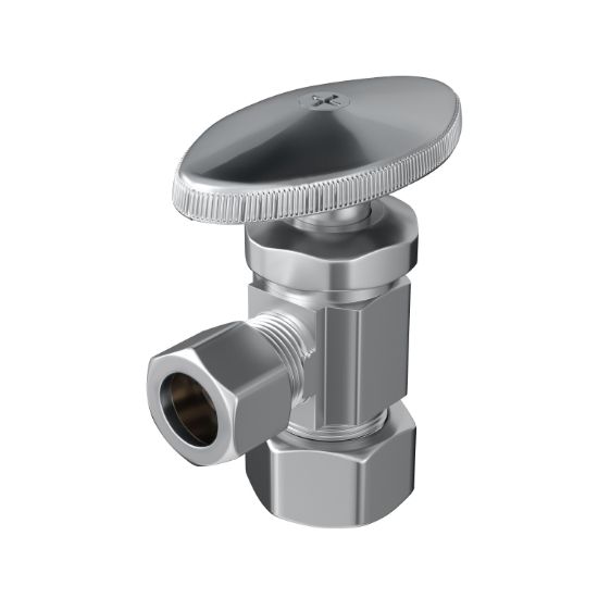 Angle Stop Valve - PROFLO® 5/8 x 3/8 in. OD Compression Knob Angle Supply Stop Valve