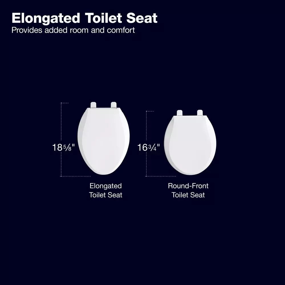 Toilet Seat - KOHLER CO - Elongated Quiet Close Toilet Seat in White