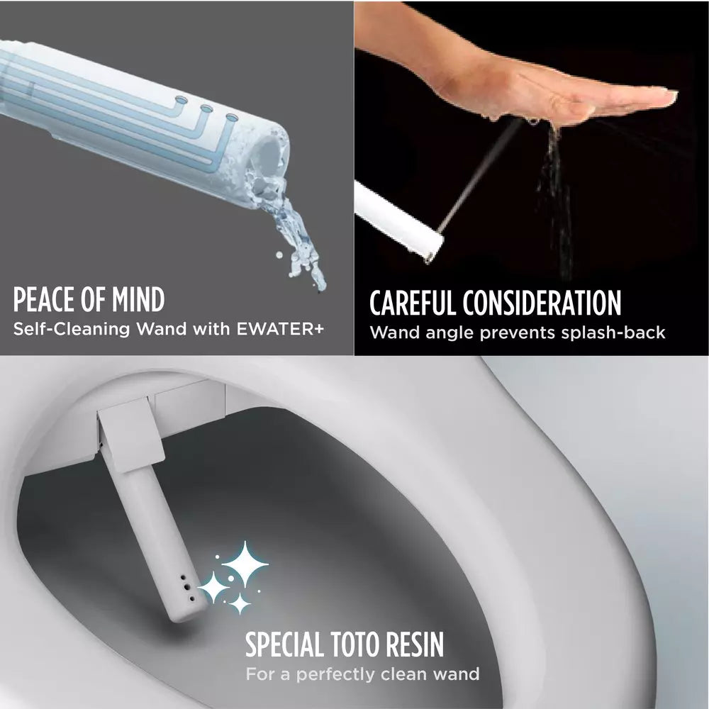 TOTO Washlet Elongated Closed Front Bidet Seat in Contemporary Cotton