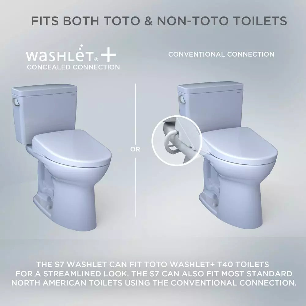TOTO Washlet Elongated Bidet Seat in Cotton White