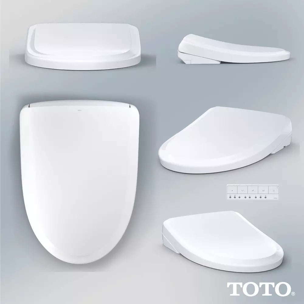 TOTO Washlet Elongated Bidet Seat in Cotton White