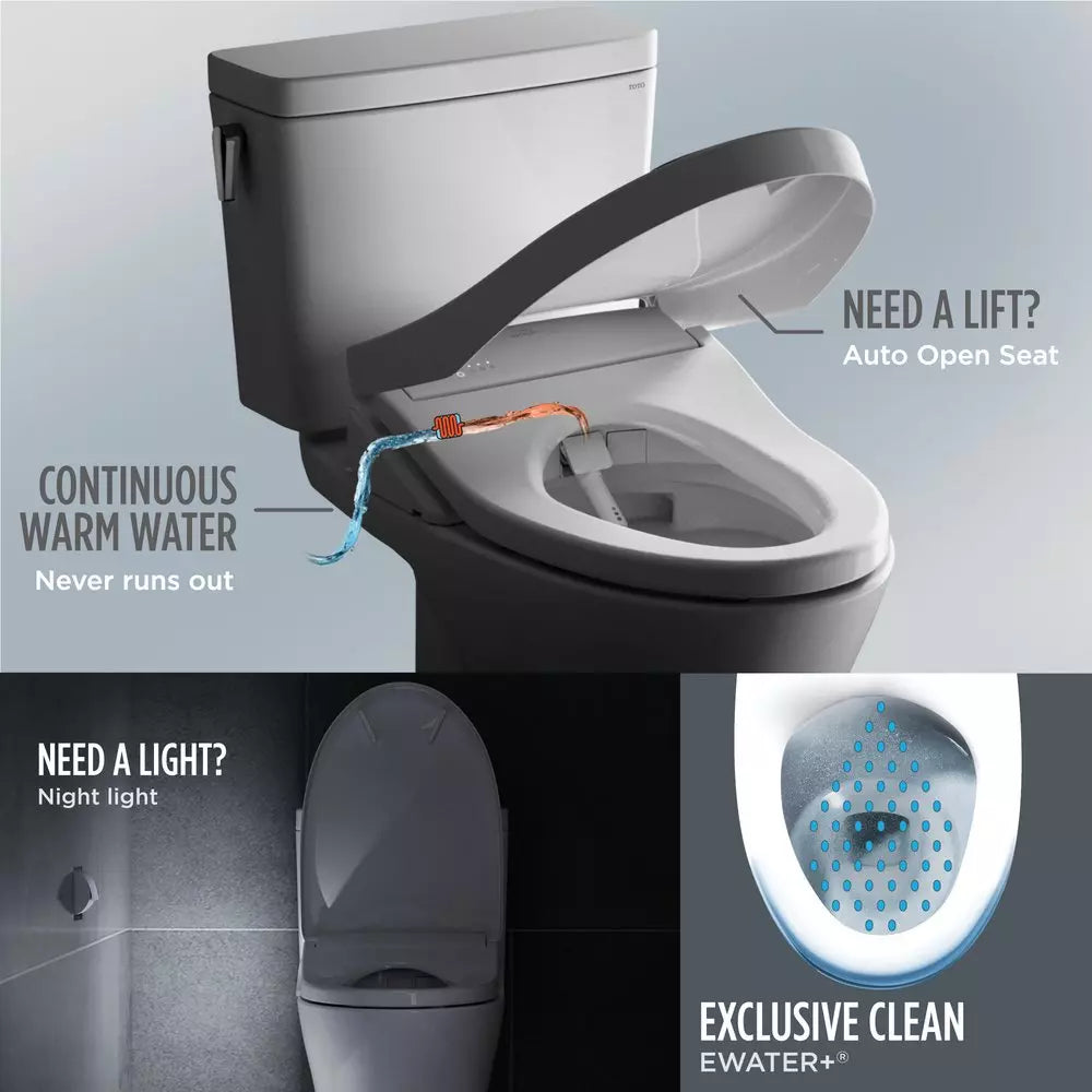 TOTO Washlet Elongated Closed Front Bidet Seat in Cotton