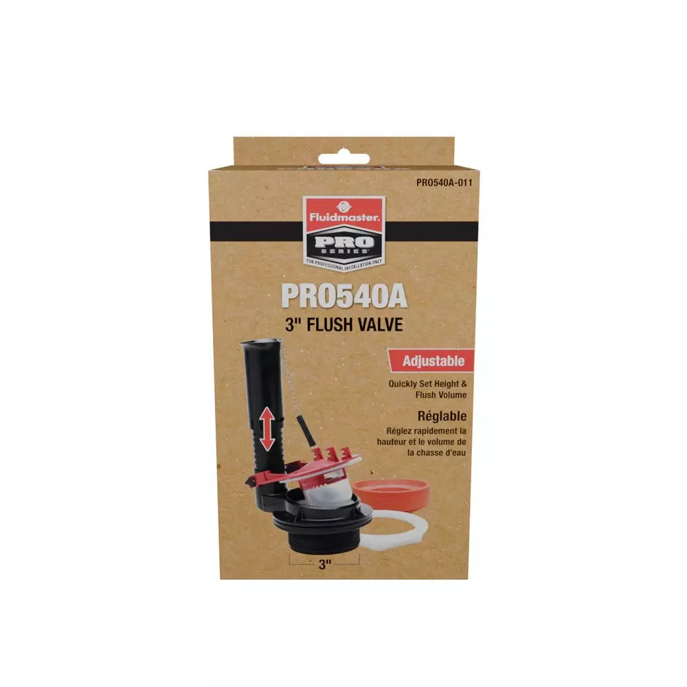 Fill Valve / Flush Valve - FLUIDMASTER INC - Adjustable 3 in. Flush Valve