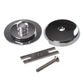 Drain Assembly - JONES STEPHENS CORP - One-Hole Bathtub Faceplate with Lift and Turn Stopper and Conversion Bar in Chrome Plated