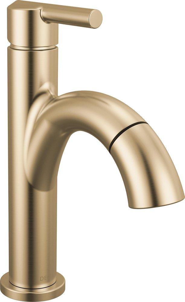 Bathroom Faucet - DELTA FAUCET CO - Single Handle Monoblock Bathroom Sink Faucet in Champagne Bronze