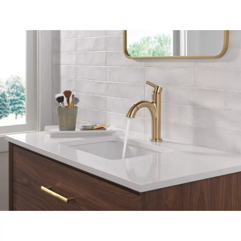 Bathroom Faucet - DELTA FAUCET CO - Single Handle Monoblock Bathroom Sink Faucet in Champagne Bronze