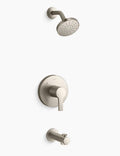 Tub Spout - KOHLER CO - One Handle Single Function Bathtub & Shower Faucet in Vibrant Brushed Nickel (Trim Only)