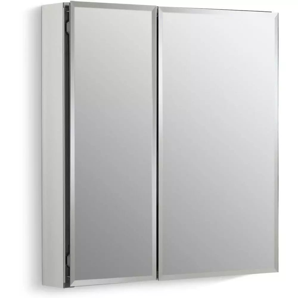 KOHLER 25 in. 2-Door Medicine Cabinet Flat Silver