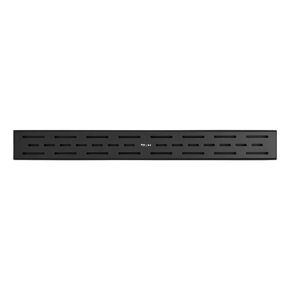 Shower Drain - SIGNATURE HARDWARE - 48 in. Linear Shower Drain in Matte Black