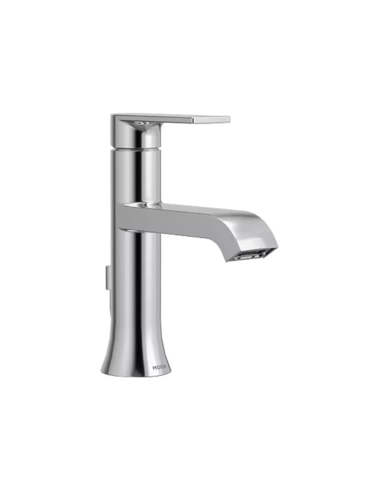 Moen Genta LX Single Handle Monoblock Bathroom Sink Faucet in Chrome