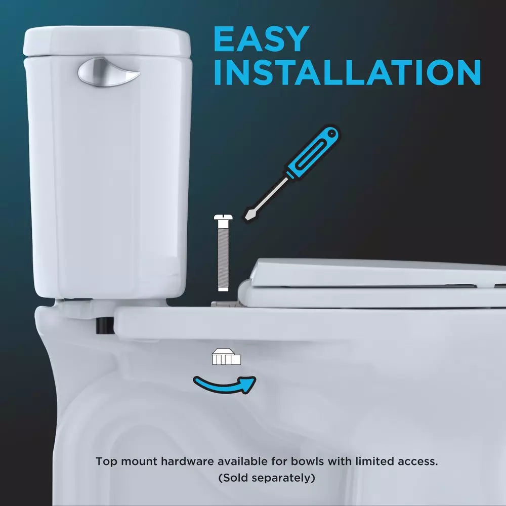 Toilet Seat - TOTO SoftClose® Elongated Closed Front with Cover Toilet Seat