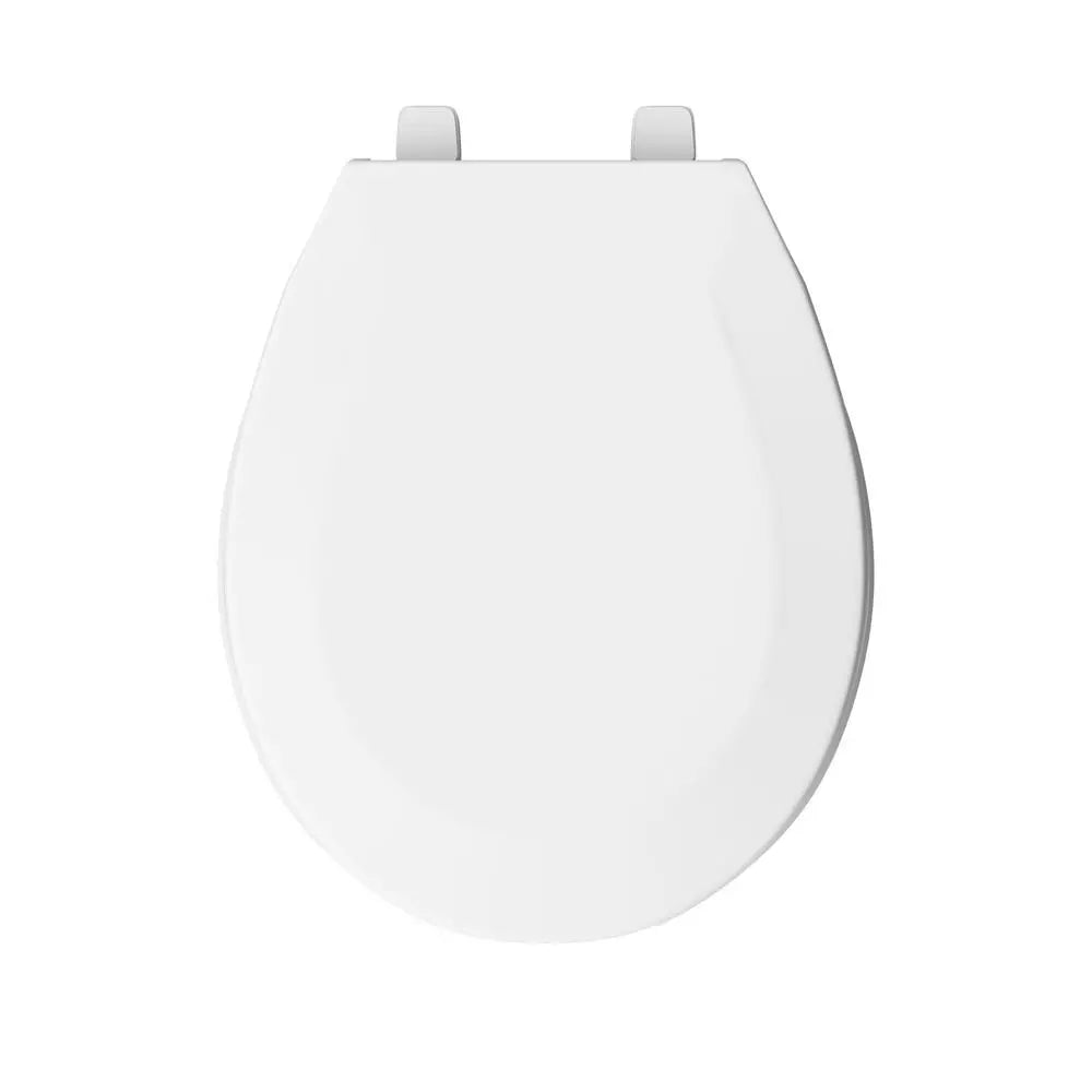 Toilet Seat - PROFLO - Round Closed Front Plastic Toilet Seat with Cover in White