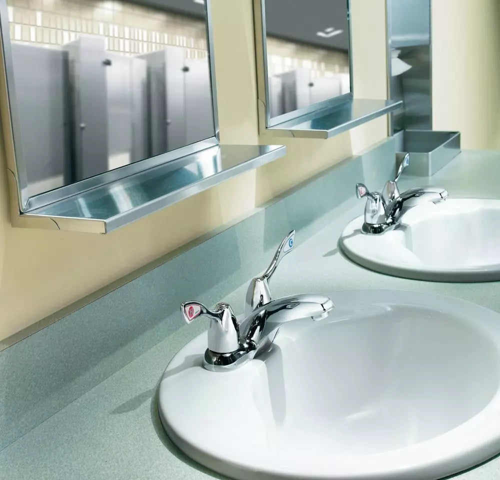 Bathroom Faucet - MOEN INC - 1.5 gpm Two Handle Centerset Bathroom Sink Faucet in Chrome