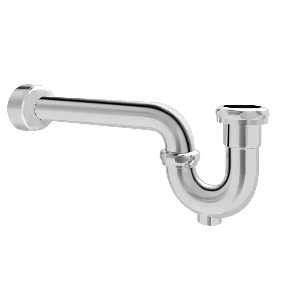 PROFLO 400 Series 1-1/4 x 1-1/4 in. Cast Brass P-Trap with Semi-cast Design and Cleanout in Polished Chrome