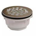 Jones Stephens 2 in. Plastic Shower Drain in Stainless Steel