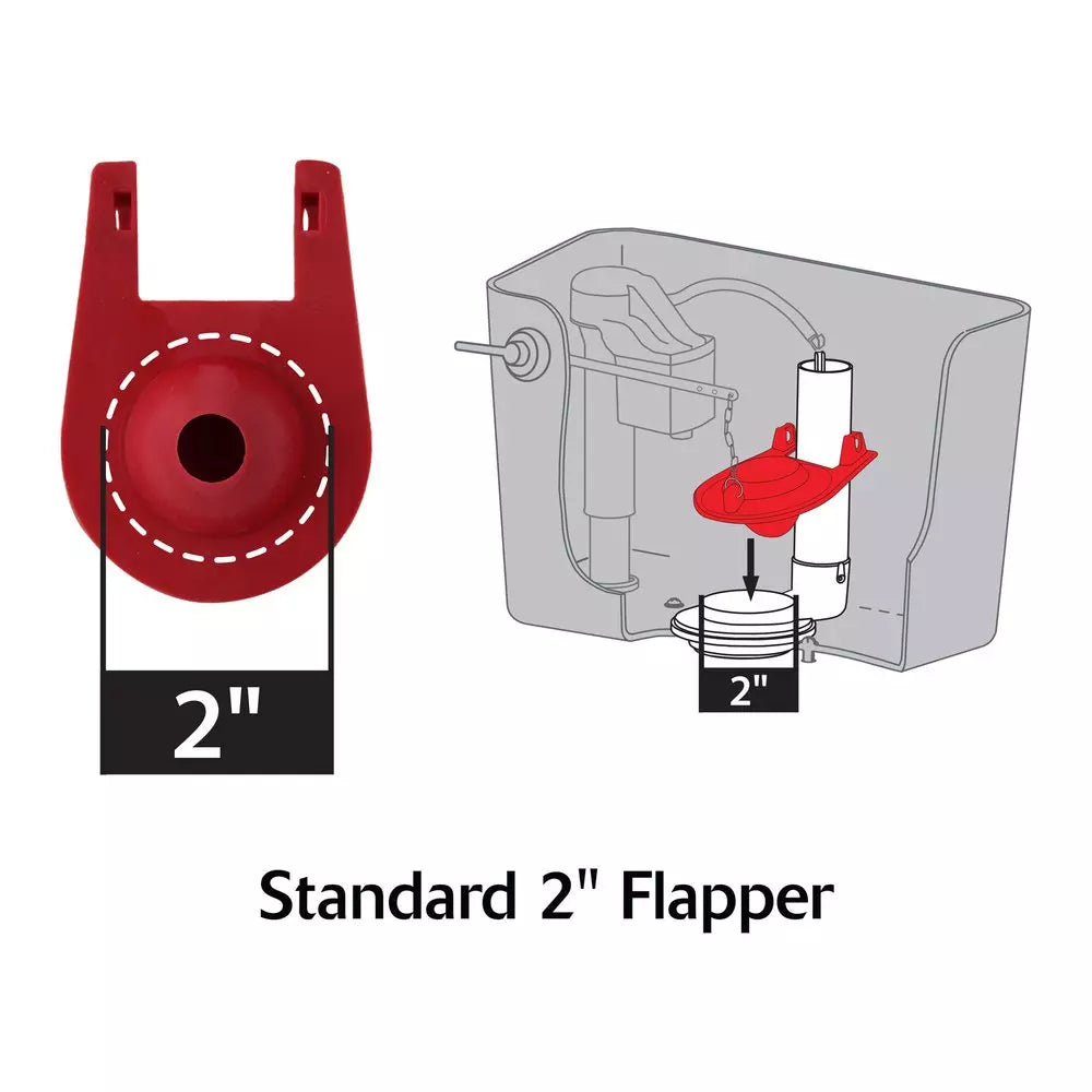 Lavelle Industries Korky Plus 2 in. Flapper in Red