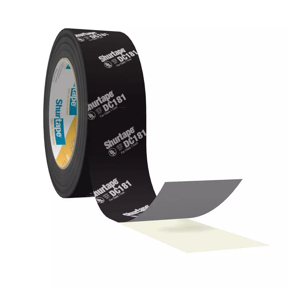 Shurtape DC 181 2 in. x 120 yd. Black UL 181B-FX Listed Printed Film Tape