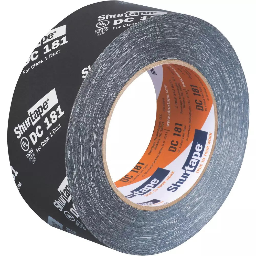 Shurtape DC 181 2 in. x 120 yd. Black UL 181B-FX Listed Printed Film Tape