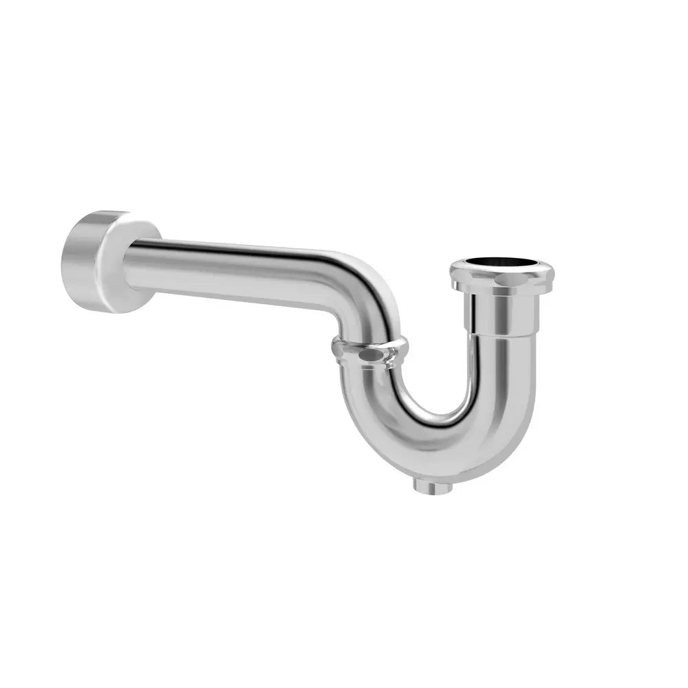 PROFLO 100 Series 1-1/2 in. Brass P-Trap with Cleanout in Polished Chrome