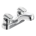 Bathroom Faucet - MOEN INC - Two Handle Metering Bathroom Sink Faucet in Chrome