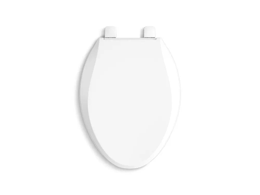 Toilet Seat - KOHLER CO - Elongated Closed-Front Toilet Seat with Soft Close and Quick Release in Biscuit