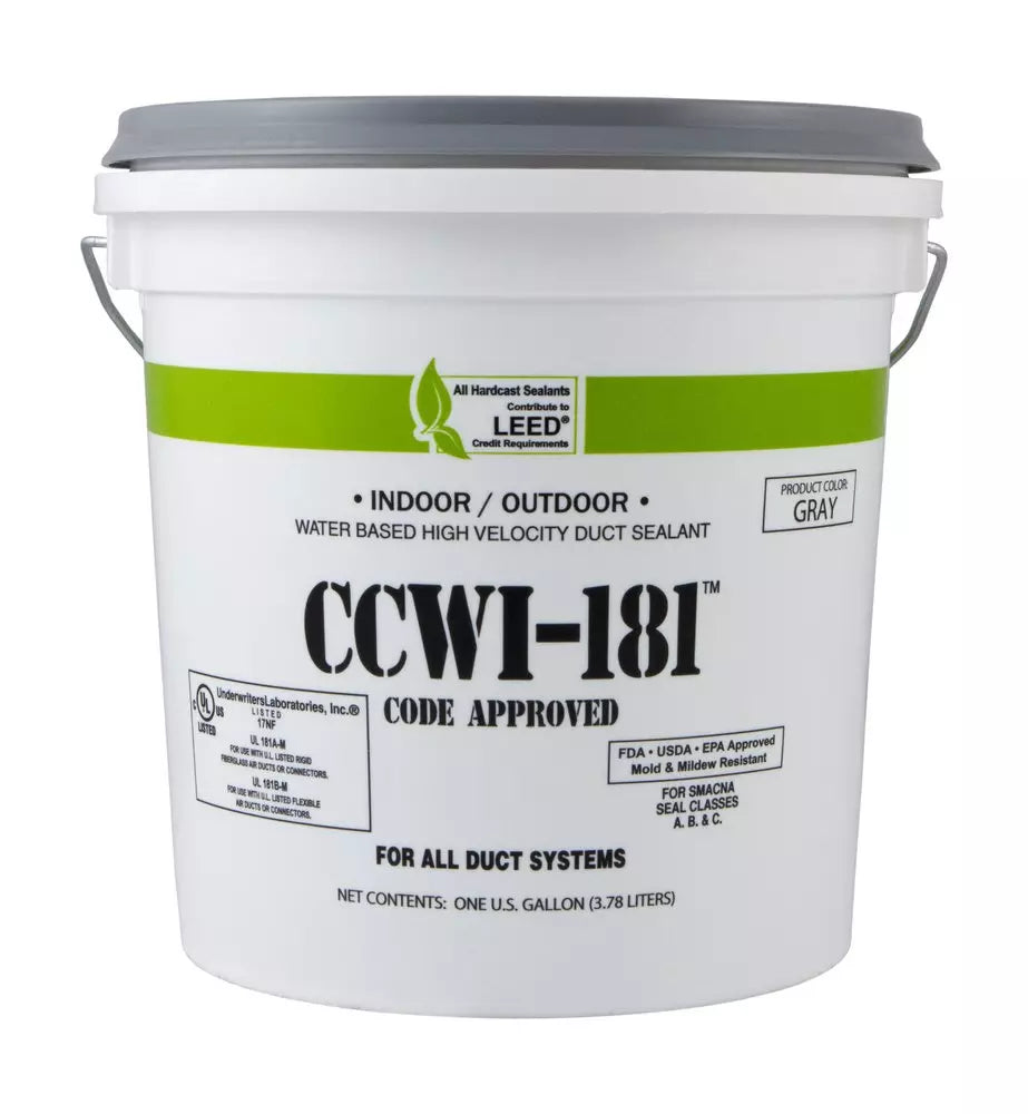 Hardcast CCWI-181 1 gal. Indoor/Outdoor Duct Sealant Gray