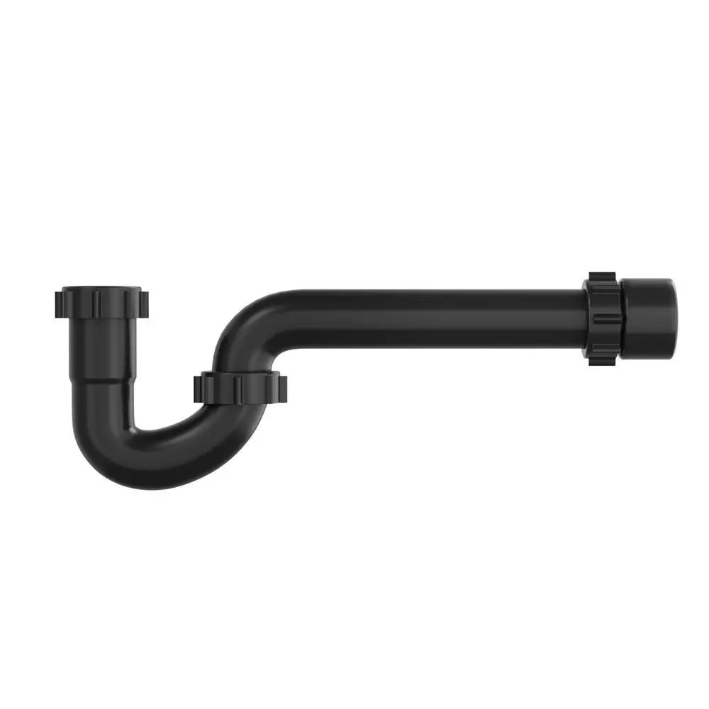 PROFLO 100 Series 1-1/4 x 1-1/2 in. Plastic Slip Joint Tubular P-Trap in Black
