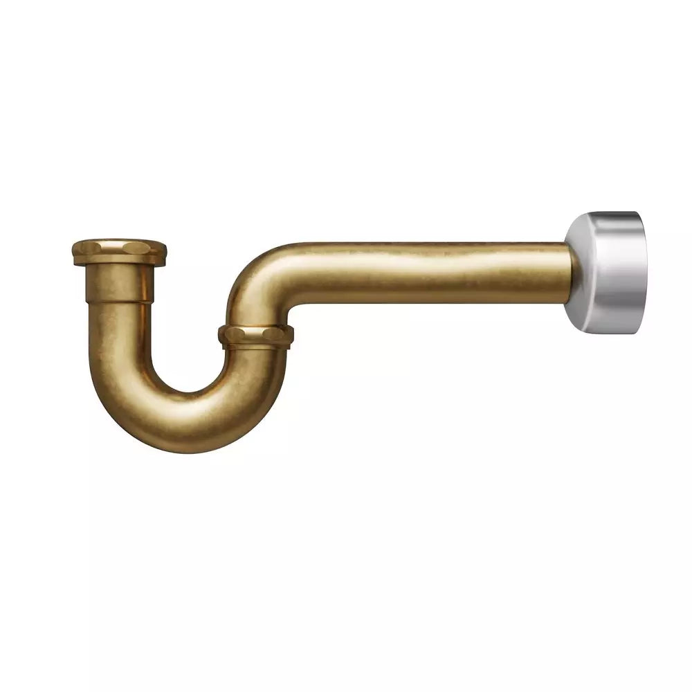 PROFLO 100 Series 1-1/2 in. Brass P-Trap with Gound Joint in Unfinished