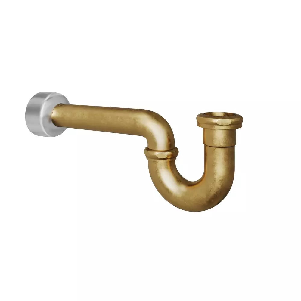 PROFLO 100 Series 1-1/2 in. Brass P-Trap with Gound Joint in Unfinished