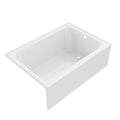PROFLO Plus Series 60 in. x 42 in. Soaker Alcove Bathtub with Right Drain in White