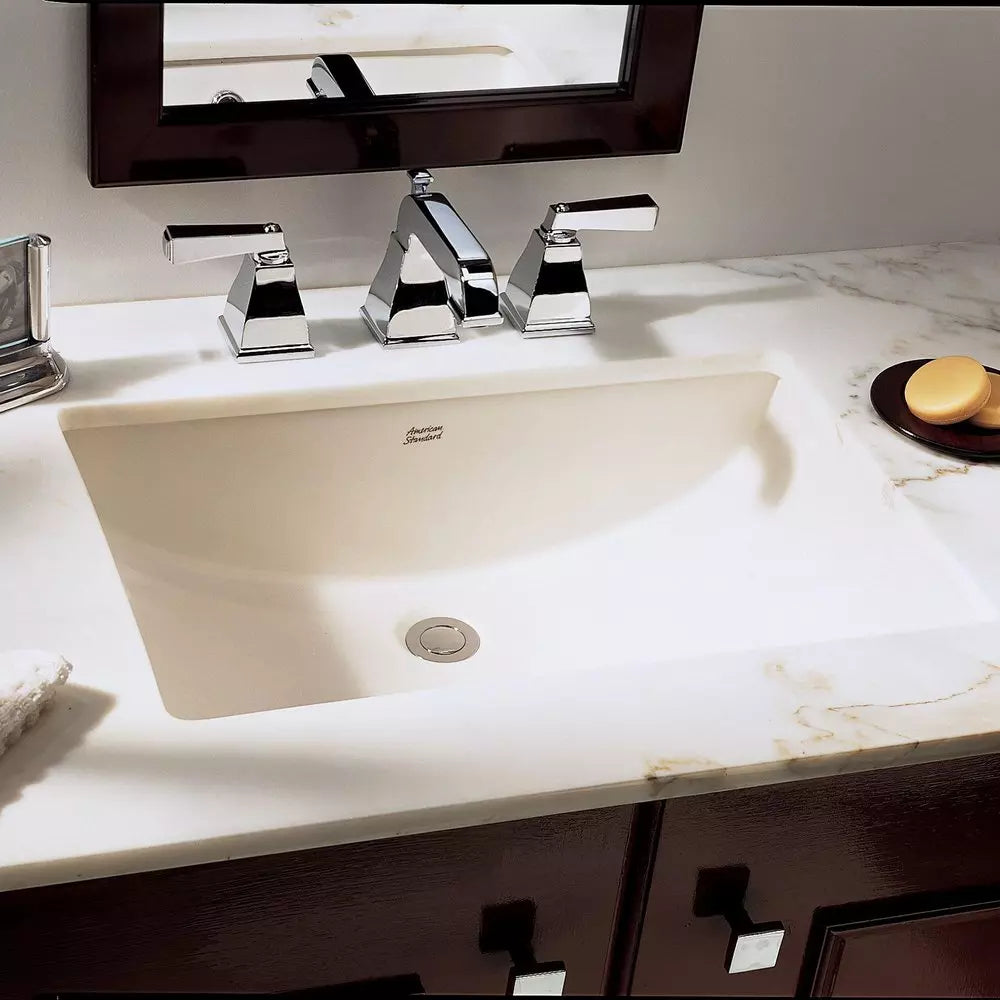 American Standard Studio 19-3/4 in. Undermount Rectangular Vitreous China Bathroom Sink in White