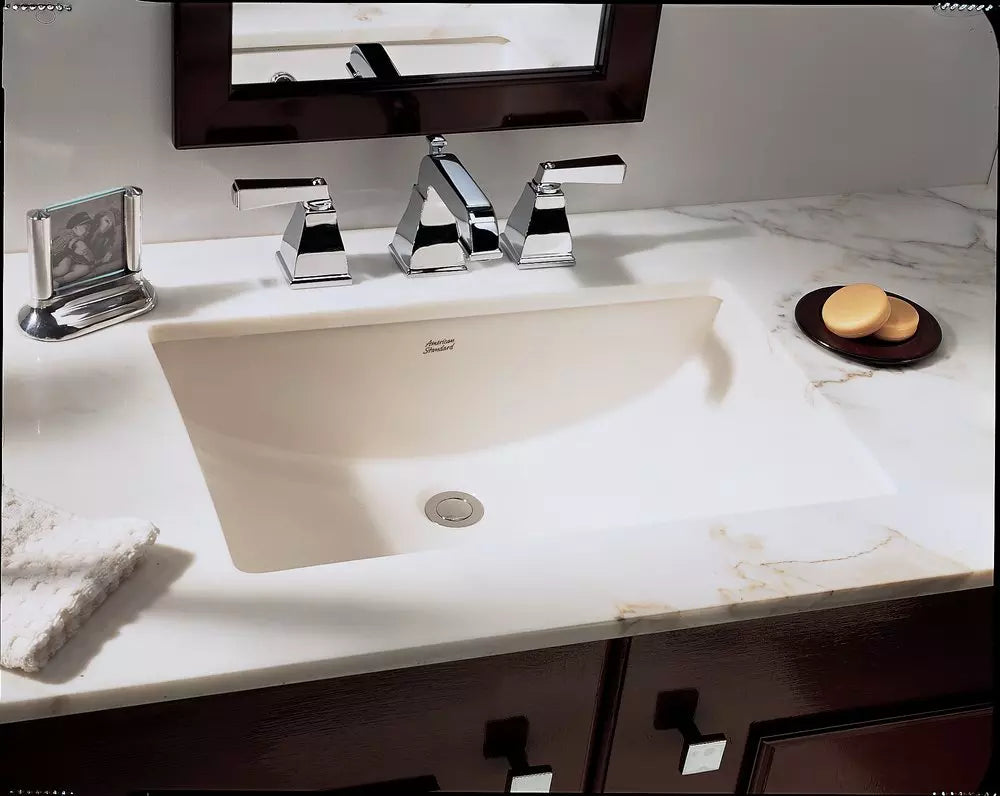American Standard Studio 19-3/4 in. Undermount Rectangular Vitreous China Bathroom Sink in White
