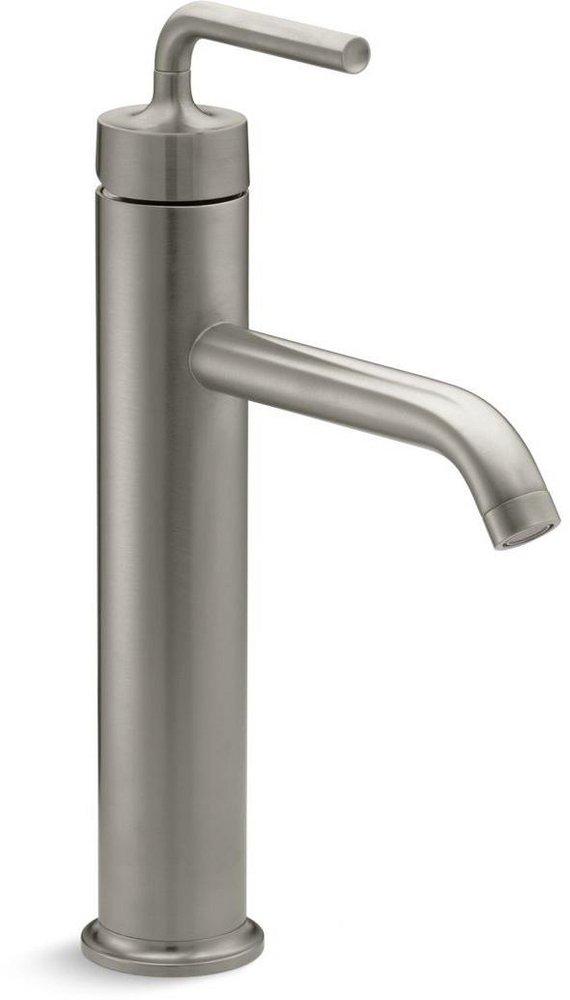 Bathroom Faucet - KOHLER CO - Single Handle Vessel Filler Bathroom Sink Faucet in Vibrant® Brushed Nickel