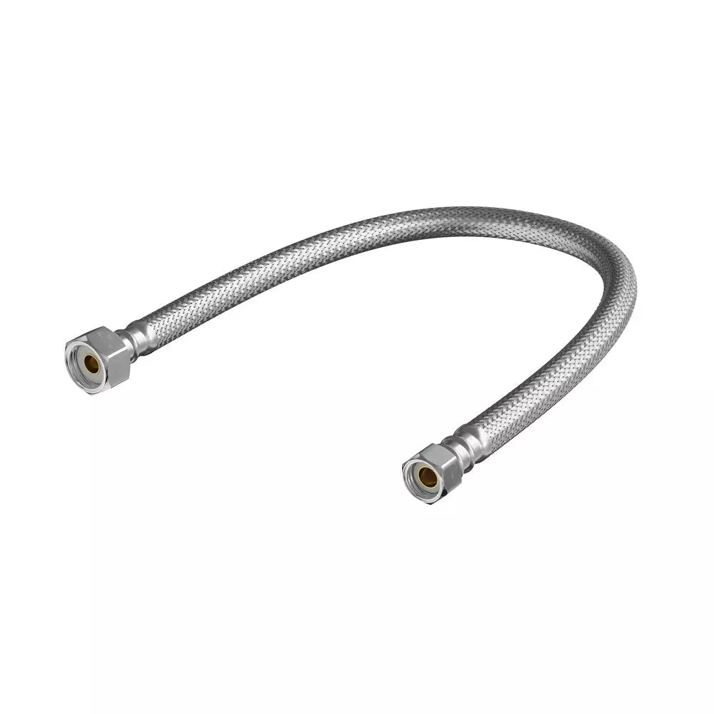 PROFLO PFX146 3/8 in. Compression x 1/2 in. FIP x 20 in. Braided Stainless Sink Flexible Water Connector