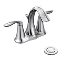 Moen Eva Two Handle Centerset Bathroom Sink Faucet in Polished Chrome