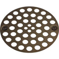 Shower Drain - SIGNATURE HARDWARE - 4 in. Shower Grid Strainer in Oil Rubbed Bronze