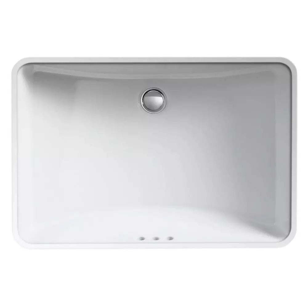 KOHLER Ladena 23-1/4 in. Undermount Rectangular Vitreous China Bathroom Sink in White