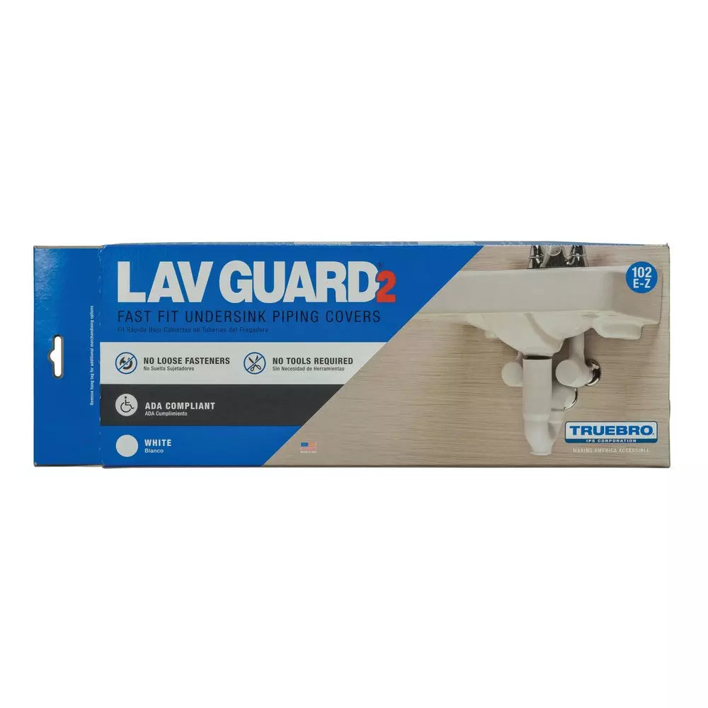Truebro Lav Guard 2 Molded P-Trap and Supply Cover in White