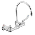 Bathroom Faucet - MOEN INC - Two Handle Wall Mount Bathroom Sink Faucet in Chrome