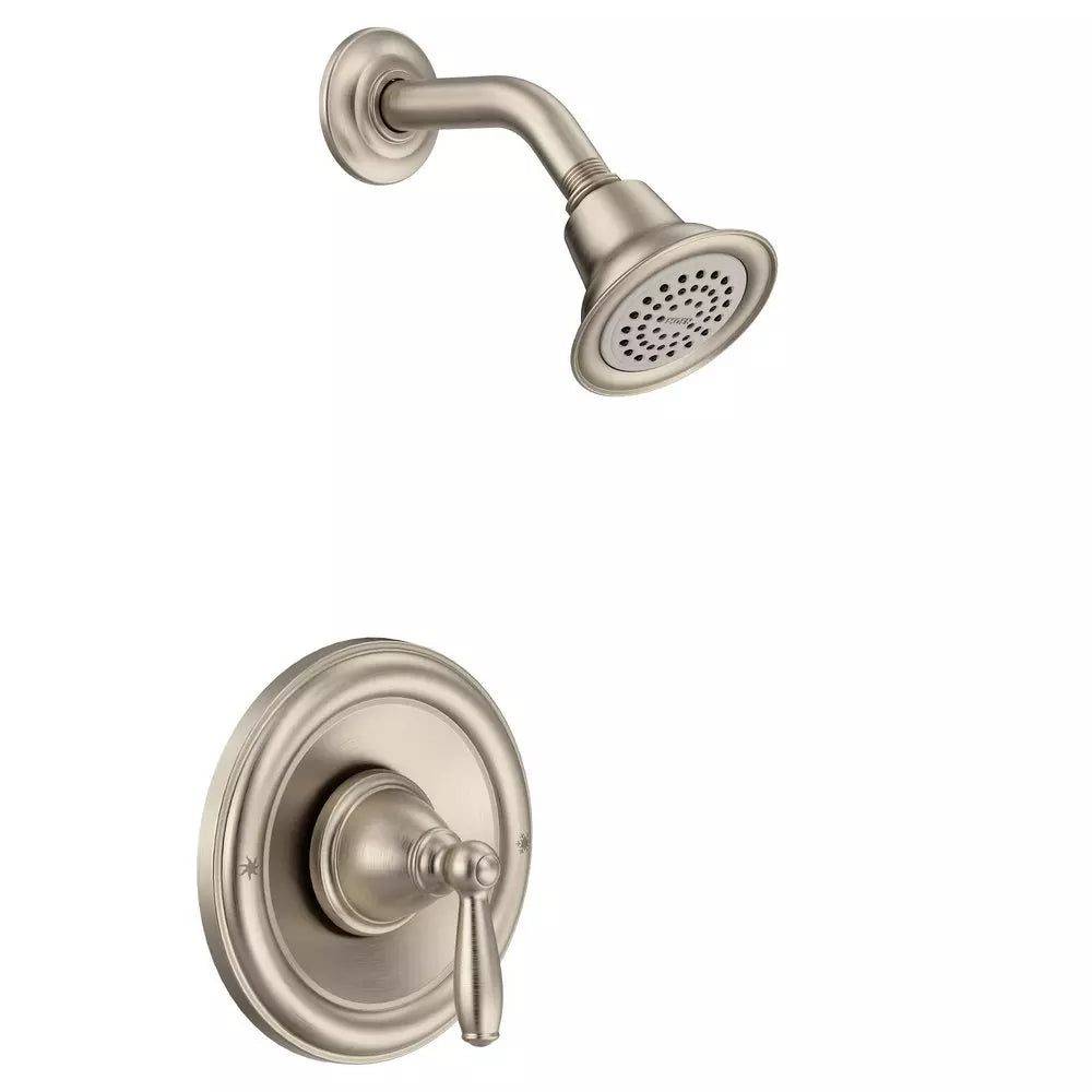 Moen Brantford One Handle Single Function Shower Faucet in Brushed Nickel (Trim Only)