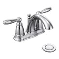 Moen Brantford Two Handle Centerset Bathroom Sink Faucet in Chrome