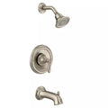 Moen Brantford One Handle Single Function Bathtub & Shower Faucet in Brushed Nickel (Trim Only)