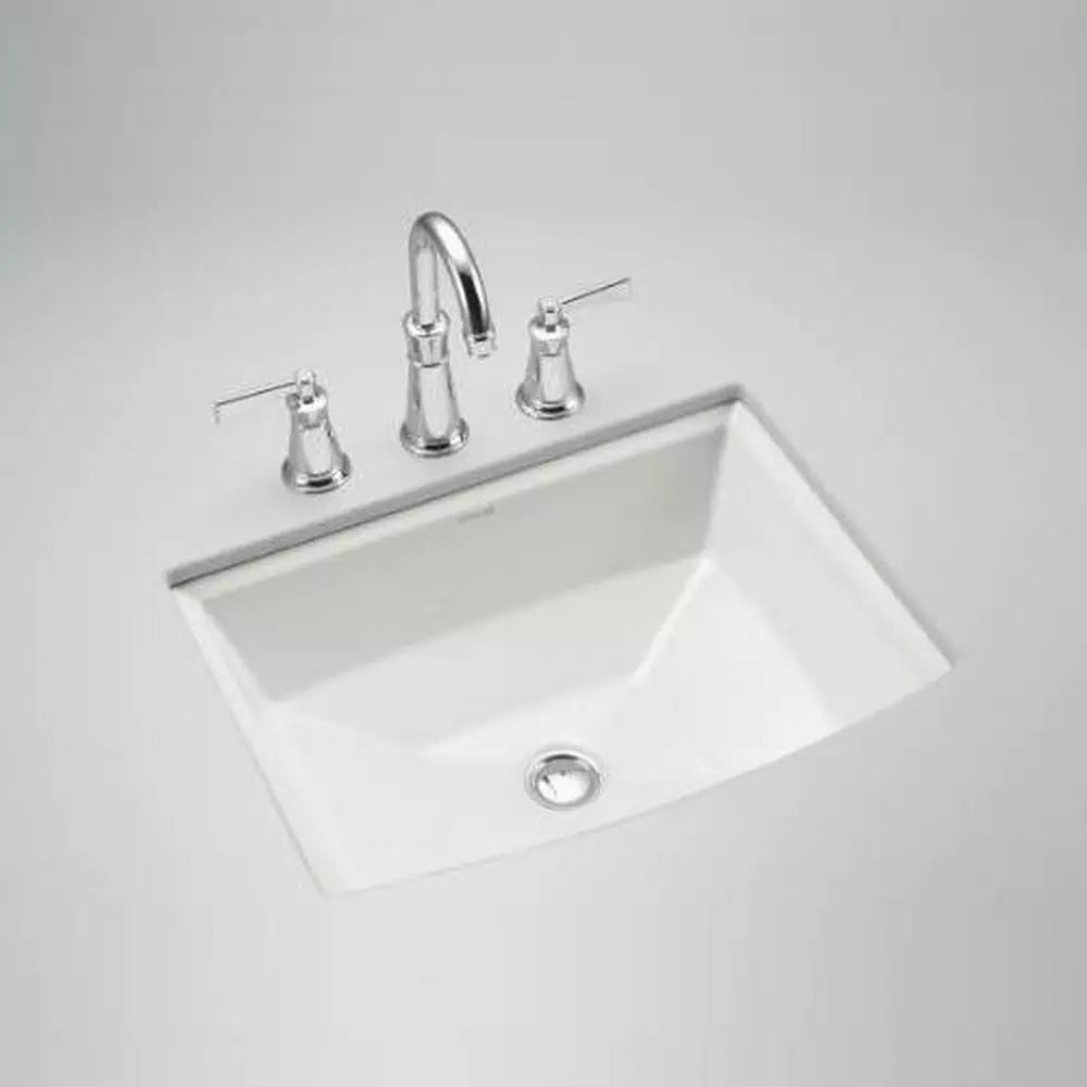 KOHLER Archer 19-7/8 in. Undermount Rectangular Vitreous China Bathroom Sink in White