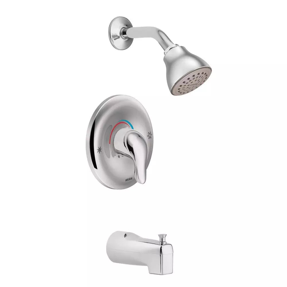 Moen Chateau One Handle Single Function Bathtub & Shower Faucet in Chrome (Trim Only)