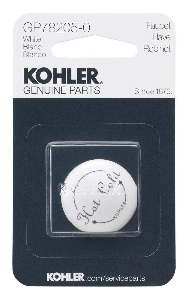 Faucet Handle - KOHLER CO - Plug Button in White
