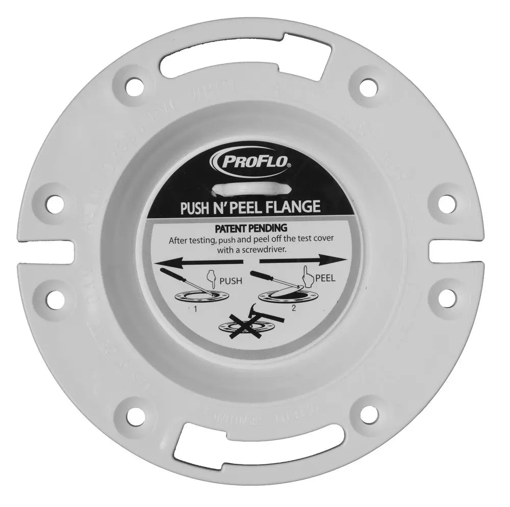 PROFLO Push N' Peel 4 x 3 in. Plastic PVC Closet Flange