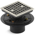 Shower Drain - KOHLER CO - 2 - 3 in. PVC Tile-In Square Shower Drain in Vibrant® Polished Nickel