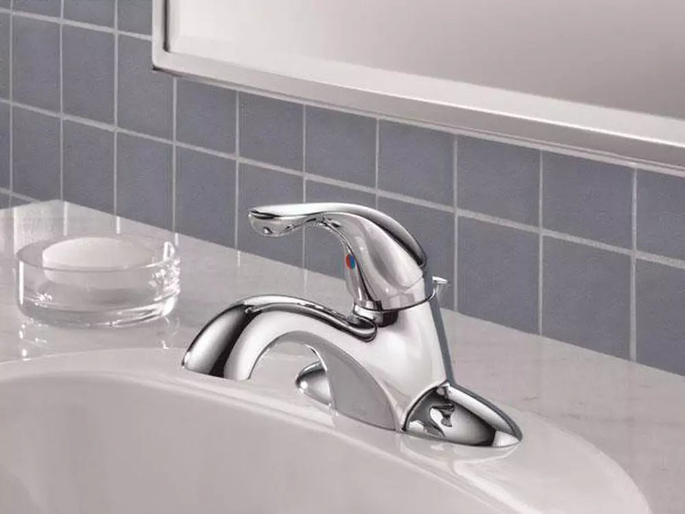 Bathroom Faucet - DELTA FAUCET CO - Single Handle Centerset Bathroom Sink Faucet in Chrome
