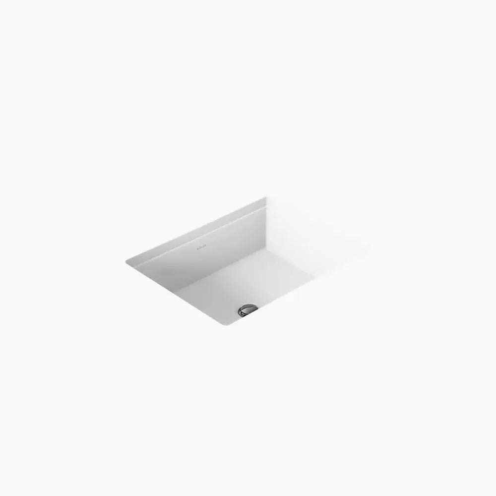 KOHLER Verticyl 19-13/16 in. Undermount Rectangular Vitreous China Bathroom Sink in White