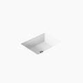 KOHLER Verticyl 19-13/16 in. Undermount Rectangular Vitreous China Bathroom Sink in White
